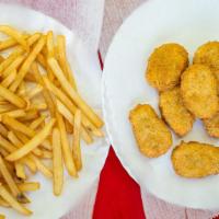 9 Pieces Nuggets With Fries · Served with fries and choice of drink.