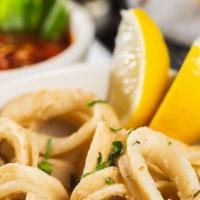 Fried Calamari · Deep fried and marinara sauce.