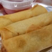 Kbg Vegetable Spring Rolls · Veggie Spring roll. Fried to perfection.
Served with sweet chili sauce