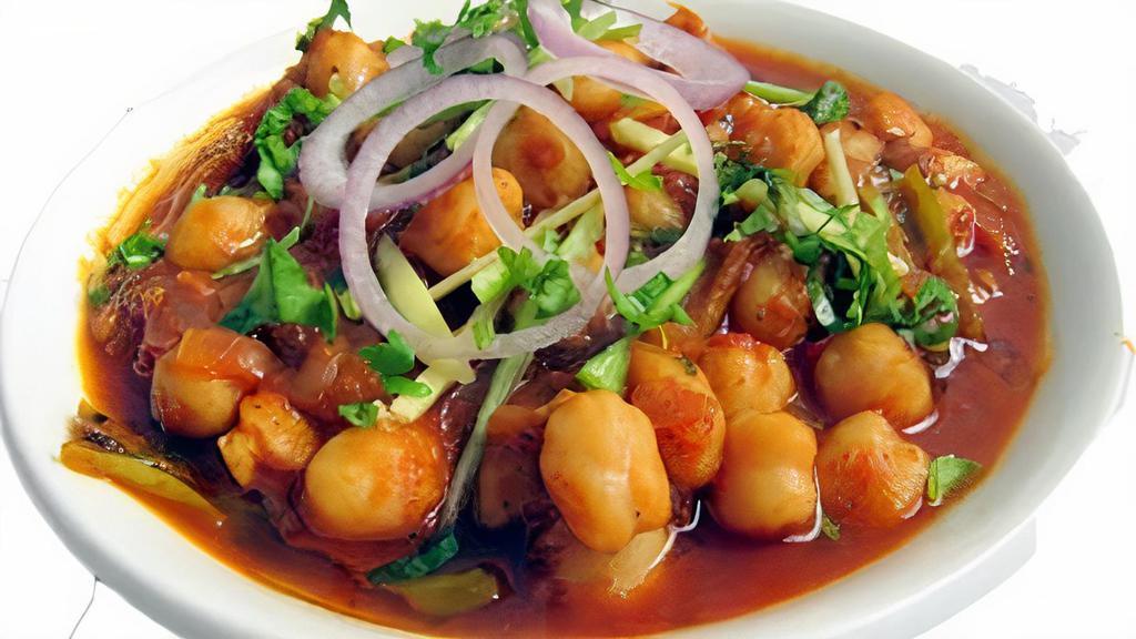 Channa Masala · Chickpeas, onion tomato masala, and traditional spices.