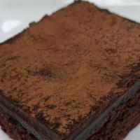 Molten Chocolate Cake / Vanilla Ice Cream · Molten chocolate lava cakes, vanilla ice cream. Highly recommended.