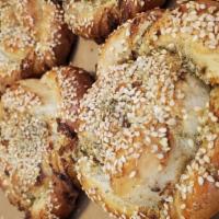 Pastry Galil · Authentic flavors from the north of Israel- puff pastry dough filled with goat cheese, zaata...