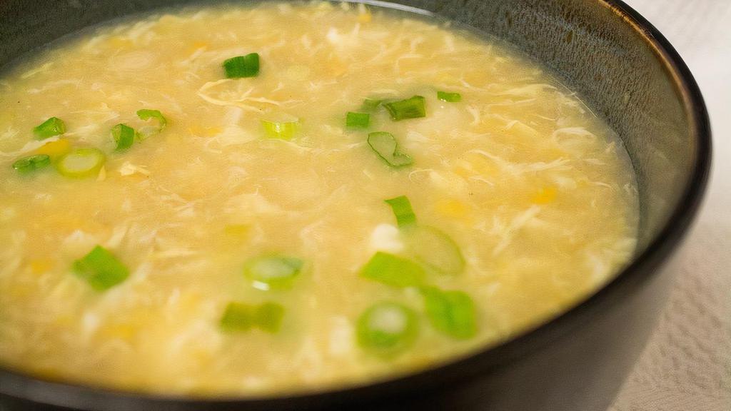 Creme Corn Soup · tasty creme corn soup with optional chicken