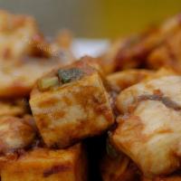 Mushroom Tofu Stir Fried · mushroom tofu stir fried in brown sauce