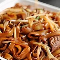 Beef Chow Fun · dry or gravy style beef with bean sprouts, best seller
