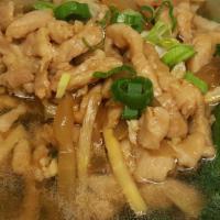 Szechuan Pickle Noodle Soup (Meat/ Veggie Version) · szechuan pickle, select sliced pork or veggie with egg noodle or rice noodle, delicious in a...
