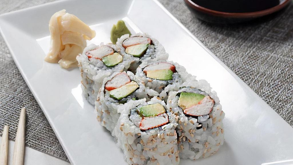 California† Roll · Krab†, cucumber and avocado rolled in seaweed and rice