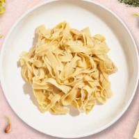 Fettuccine Virtuoso · Fettuccine cooked al dente with your choice of protein, toppings and sauce.