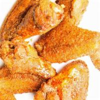 Chili Lime Wings (4Pcs) · (PEEK-GAI) Crispy wings tossed in chili-lime roasted rice powder ( 4 pcs ). ** COOKED TO ORD...