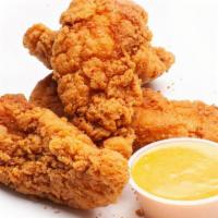Classic  Tenders (8Oz) · 3 PCS Jumbo Chicken breast tenders served w/ a side of spicy mayo