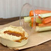 Veg Sticks · With a choice of hummus  (celery and carrot).