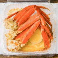 Snow Crab Legs · Two piece 10 oz jumbo clusters. Maryland style with Old Bay.