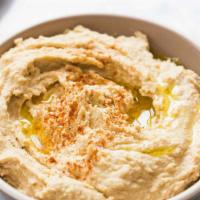 Hummus · Chickpeas, Tahini, paprika and olive oil