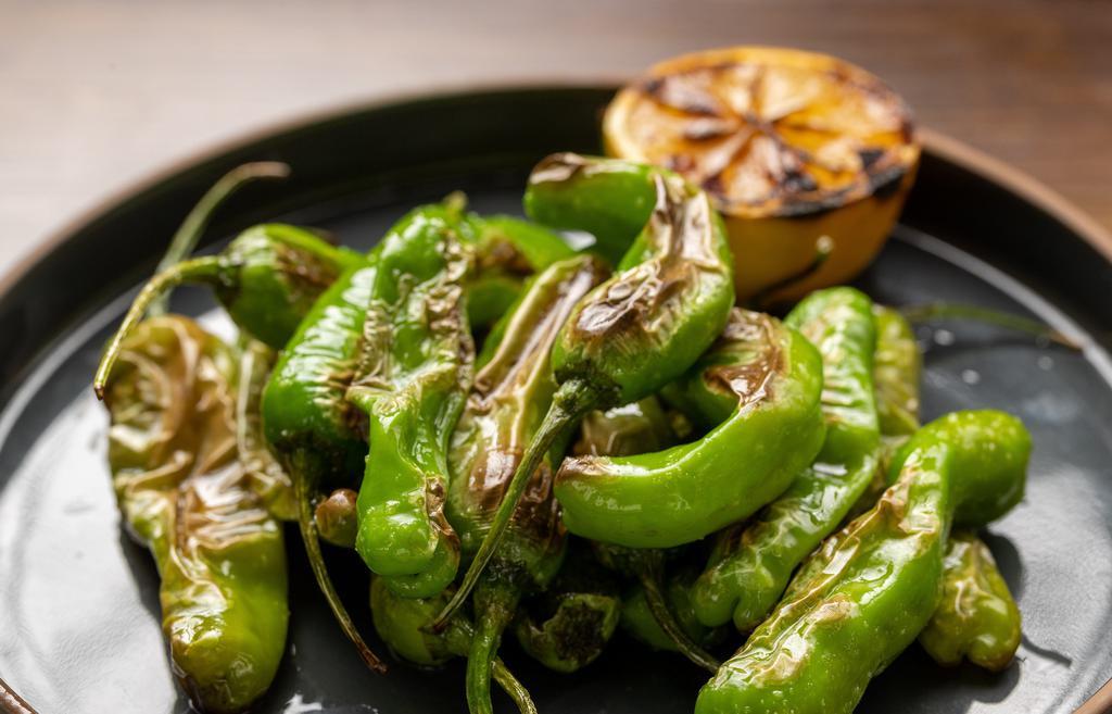 Pimientos De Padron · Sautéed shishito peppers, sea salt.