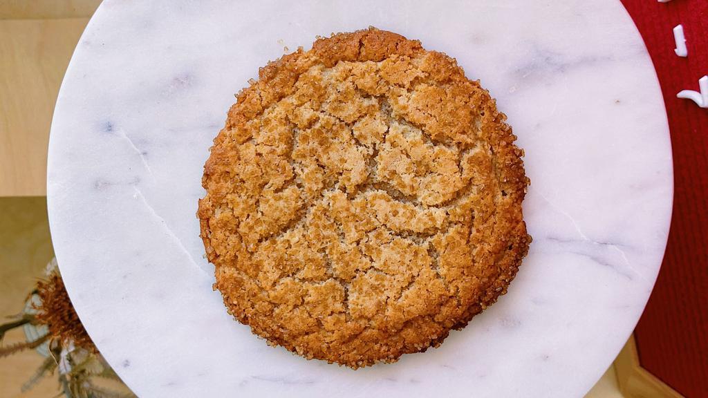 Pb Miso Cookies · *Contains peanuts* Sweet & savory, soft on the inside with crunchy demerara sugar on the outside.