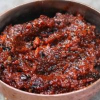 Acuka (Hot Sauce) · Middle eastern sauce made with pepper and tomato paste, garlic, cayenne pepper,cumin, fresh ...