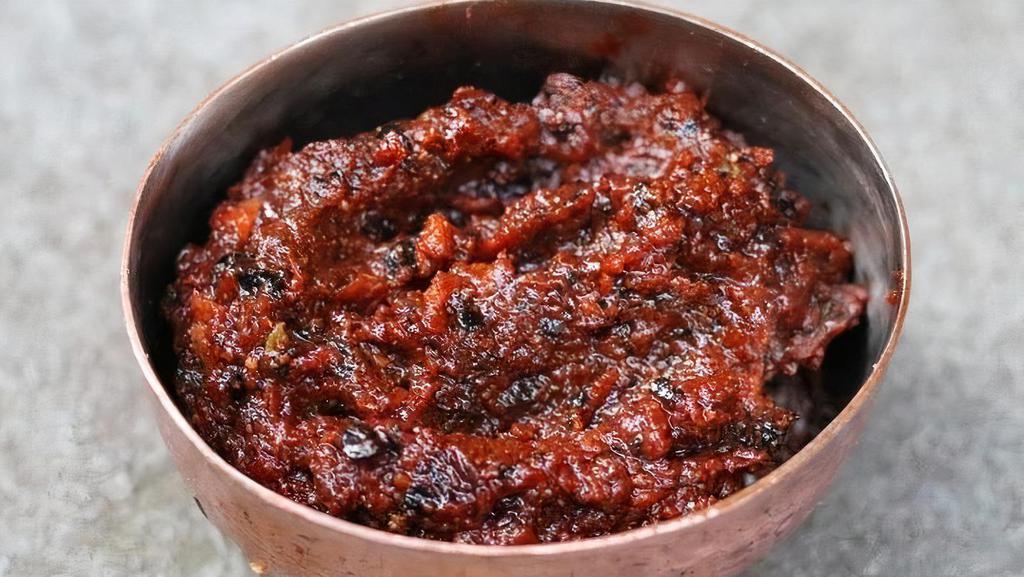 Acuka (Hot Sauce) · Middle eastern sauce made with pepper and tomato paste, garlic, cayenne pepper,cumin, fresh thyme and Aleppo peppers.