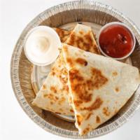Grilled Chicken Quesadilla · With onions, peppers, jalapeno, mushroom and Mozzarella.