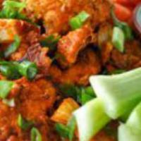 Buffalo Cauliflower · Blue Cheese Crumbles, Scallions