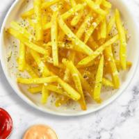 Seize The Cheese Fries  · (Vegetarian) Idaho potato fries cooked until golden brown and garnished with salt and melted...