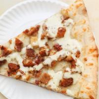 Chicken Bacon Ranch Pizza · Chunk of Chicken and Bacon topped with Ranch Dressing.