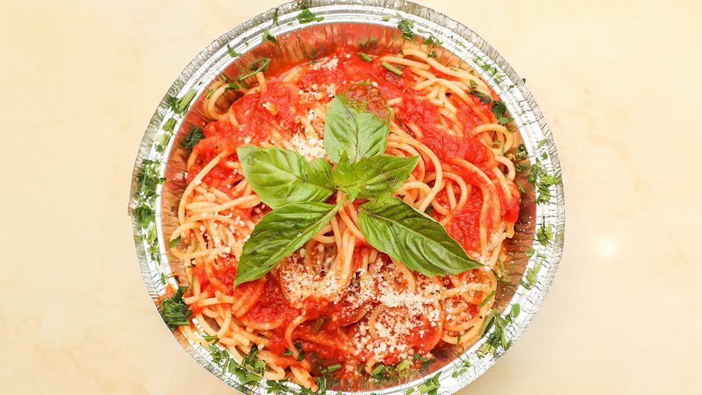 Pasta With Marinara Sauce · With choice of pasta.