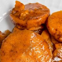 Vegan Candied Yams  · Vegan Hand Crafted Baked Yams in a Delicious Cinnamon and Spice Mixture