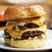 Double Cheese Burger · Take something you love and make it double!
