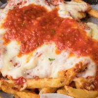 Pizza Fries · With our signature sauce.