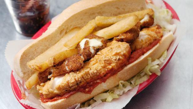 Fat Darrel · Chicken fingers, mozzarella sticks, French fries, ketchup.