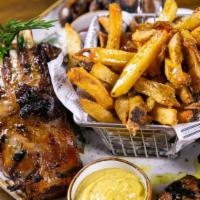 Mix Grill · Serves 2 people. spit-roasted baby lamb, chicken tossed in a herb-mustard-garlic sauce, coun...