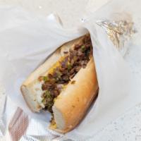 Philly  Cheese Steak · Halal. American, green peppers, onions, and mayonnaise.