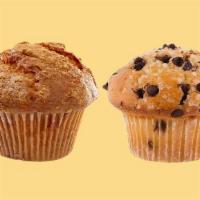  Muffin · Your choice of corn, blueberry or chocolate chip muffin.
