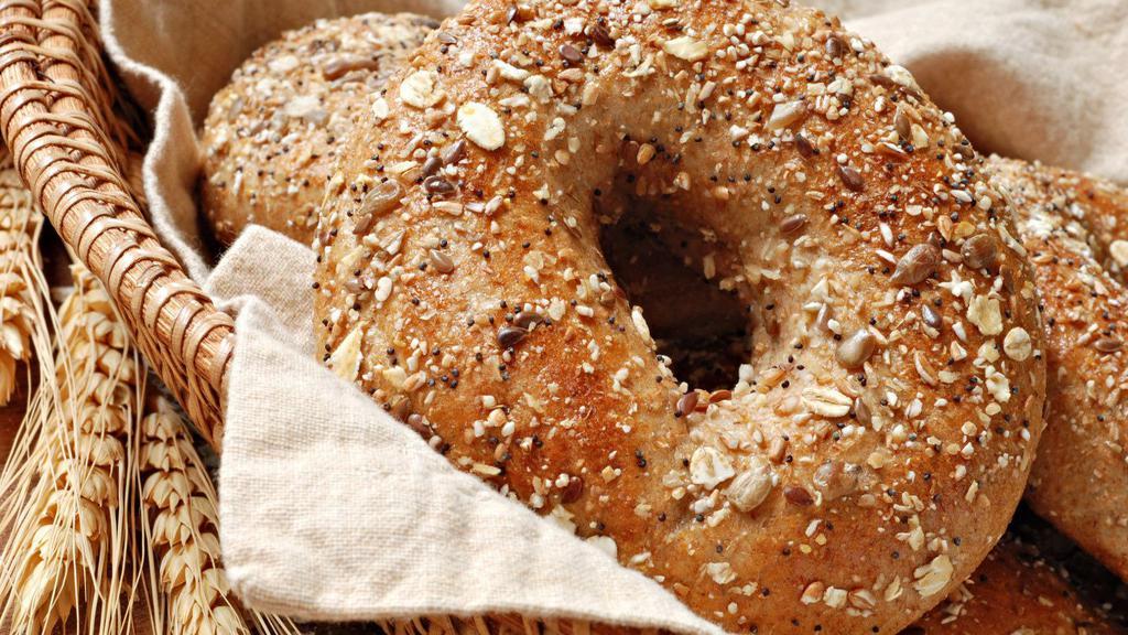 Whole Wheat Bagel · Winning whole wheat bagel with your choice of spread.
