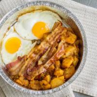 Two Eggs With Homefries,Toast · 