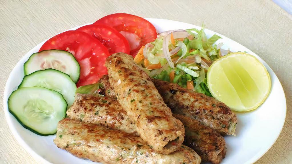 Chicken Seekh Kebab · Kebabs made with breast and thigh ground meat and premier blend of spices. (per kebab)