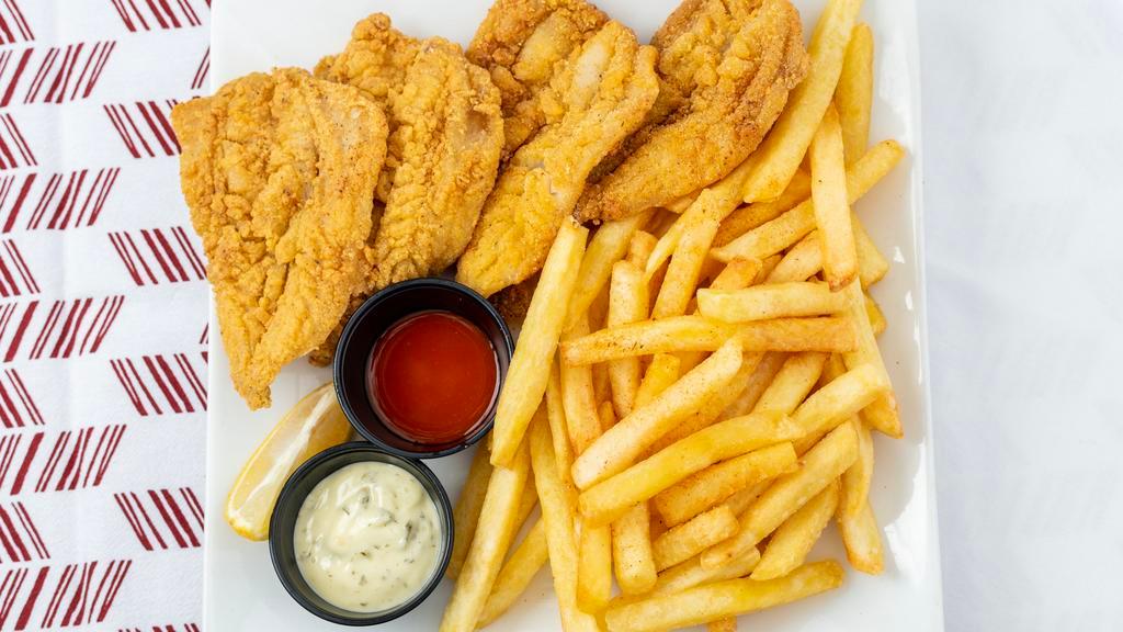 Fried Fish · 4 pc Whiting with fries.