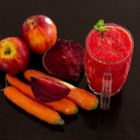 Abc Juice · Apples, beets, and carrots.