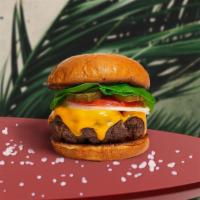 Get The Melt Vegan Burger · Seasoned Beyond Meat patty perfectly cooked, topped with vegan cheddar cheese all on a warm ...