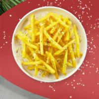 Cheesy Fries · (Vegetarian) Idaho potato fries cooked until golden brown and garnished with salt and melted...