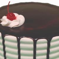 Shadow Cake - Vanilla · Vanilla and chocolate cake filled with vanilla buttercream topped with vanilla buttercream i...