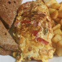 Western Omelette · Includes onions, ham and peppers.