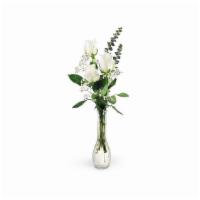 Three White Roses · White roses are the embodiment of innocence and purity - send this arrangement along to inst...