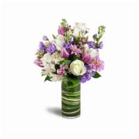 Smiling Grace · Bright purple hues pop among creamy white blooms for a stunning display! For a birthday, ann...