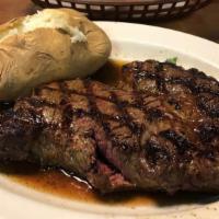Ribeye Steak (16 Oz) · Grilled to a whole new level under hot broiler for a crusty finish parsnip puree, red bliss ...