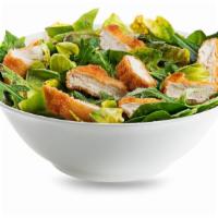 Chef'S Ray Salad · Seasoned Grilled chicken, mixed greens, lettuce, tomato, cucumbers, onions, herbs and balsam...