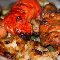 Chicken Mix Grill · Chicken Kabab , Murgh Angara , Chicken Malai Boti and Chicken Bihari.