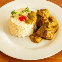 Curry Chicken And White Rice · 