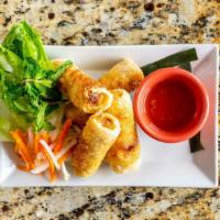 Fried Spring Rolls (4 Rolls) (Chả Giò) · Popular dishes. Ground pork, chicken, vermicelli, onions, carrots, and taro, wrapped in rice...