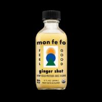 Mon Fe Fo - Ginger Shot - 2 Oz  · Organic, Gluten Free, Non-GMO, Lactose-Free. Cold-pressed juice blend. Organic ginger root j...